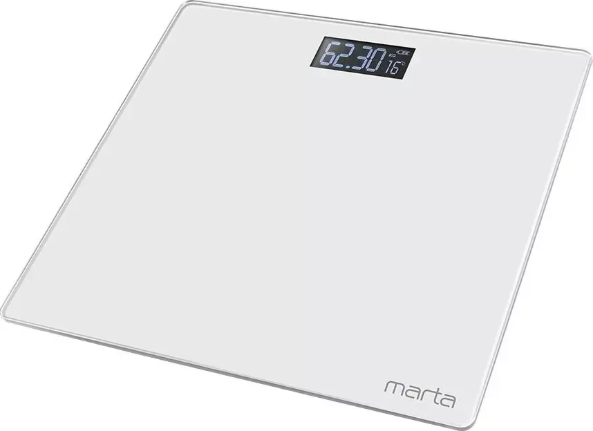 Весы напольные MARTA MT-1610 белый жемчуг
