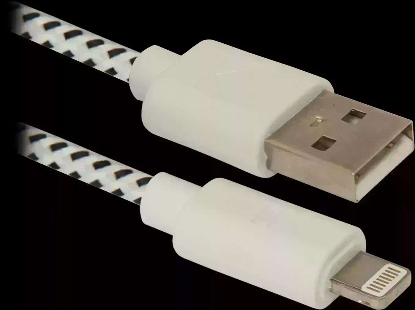 Кабель DEFENDER LIGHTNING TO USB2 1м WHITE ACH01-03T (87809)