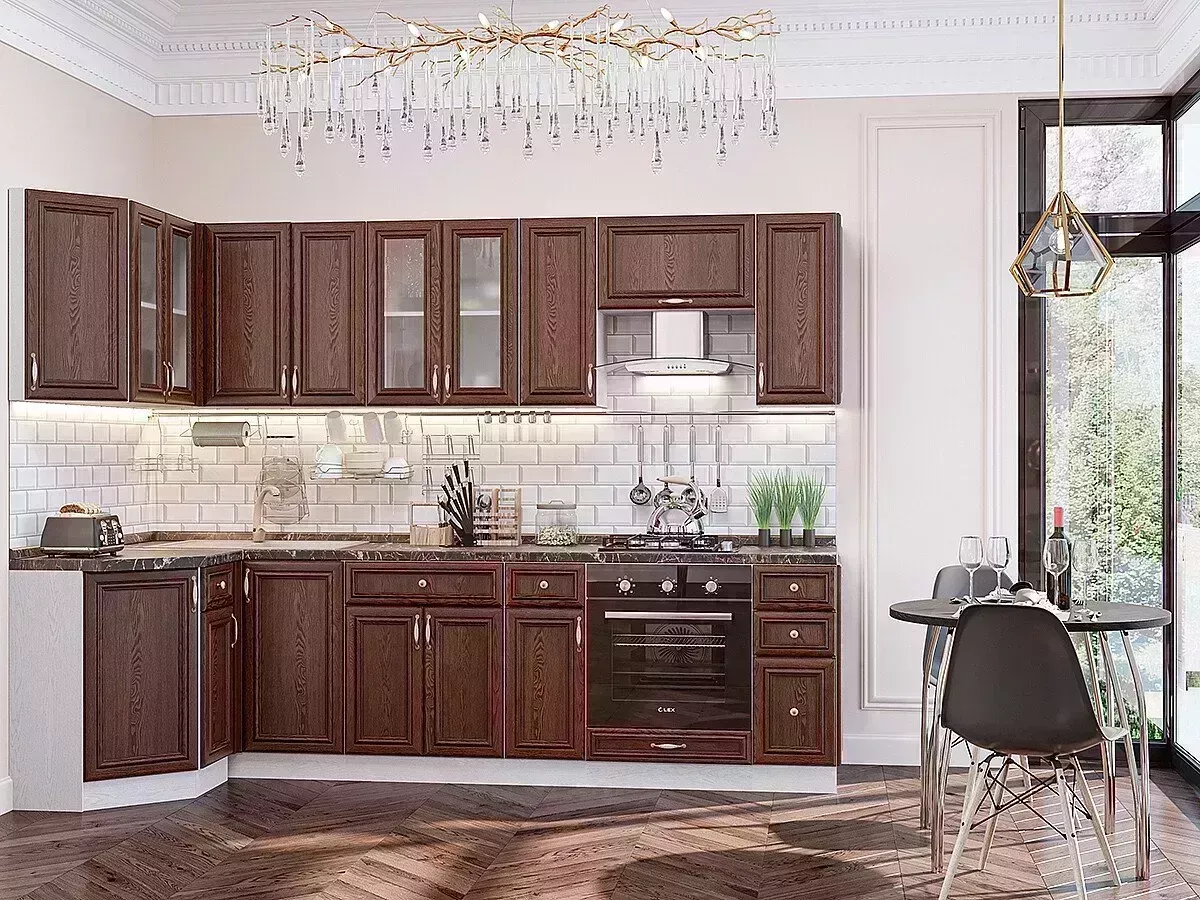 Кухонный гарнитур VIVAT Шале-03 Brown Dreamline