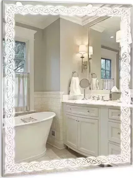Зеркало Mixline Каприз-Люкс 495*685 с полкой с фацетом (525014)