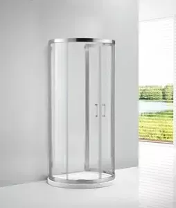 Душевой уголок CEZARES ECO-O-2-100/85-C-Cr профиль хром, стекло прозрачное