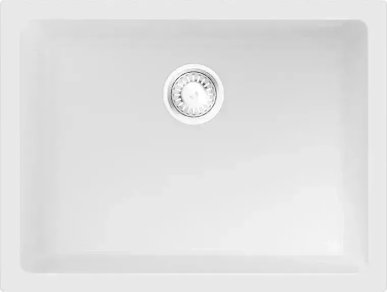 Мойка кухонная OMOIKIRI Okinoshima 61-U/I-WH Glossy Natceramic/белый