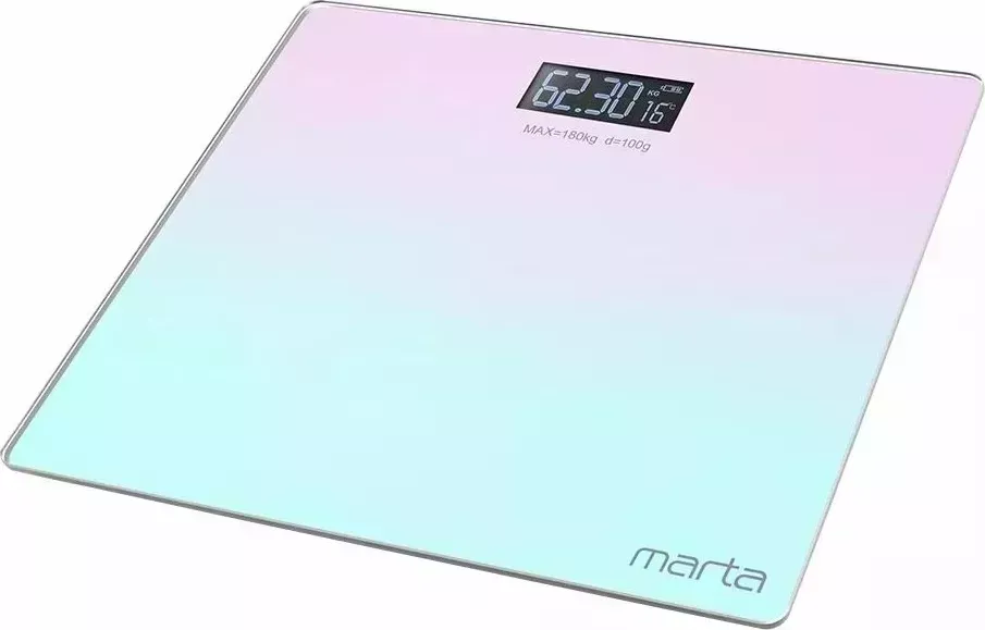 Весы напольные MARTA MT-SC1691 лилово-бирюзовый