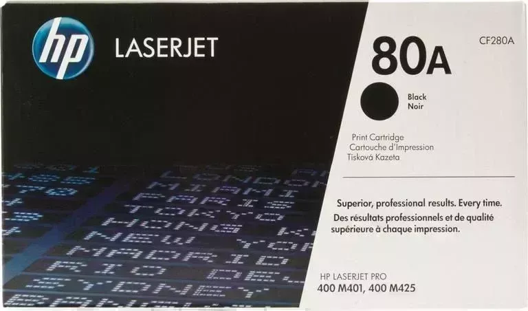 Расходный материал для печати HP CF280A (80A) Черный