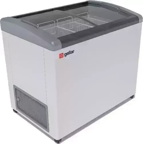 Морозильник FROSTOR Gellar FG 350 E серый (наклонное гнутое стекло)