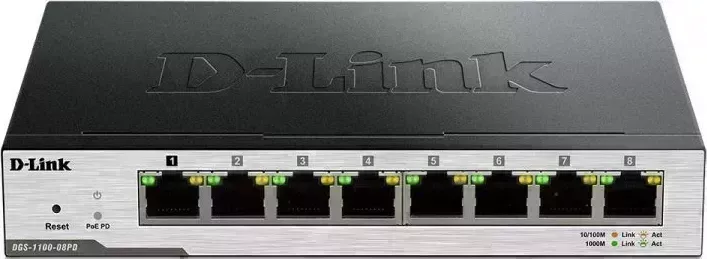 Коммутатор D-LINK DGS-1100-08PD