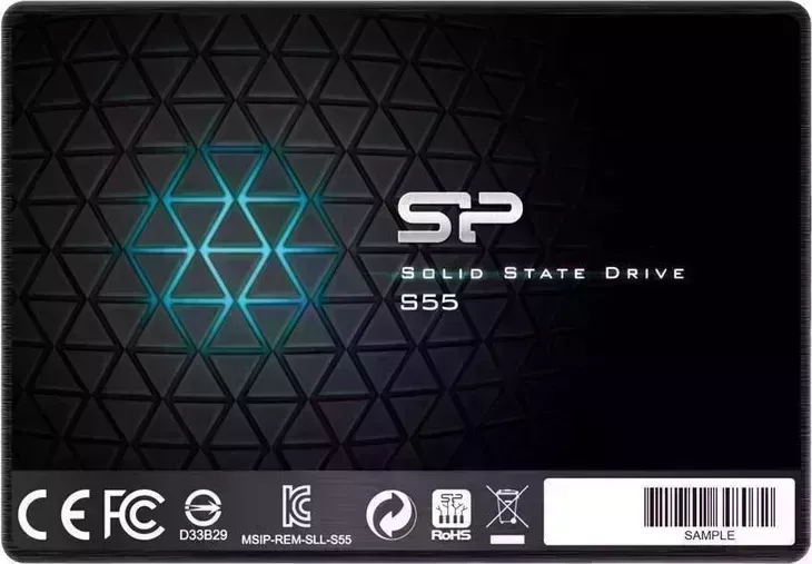SSD накопитель Silicon Power Slim S55 SATA III/120Gb/2.5 (SP120GBSS3S55S25)