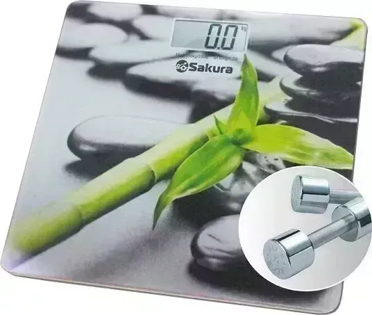 Весы напольные SAKURA SA-5072S бамбук