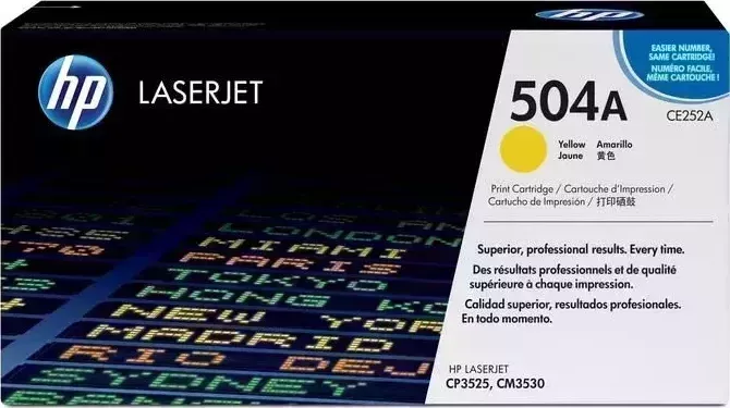 Расходный материал для печати HP CE252A (504A) желтый