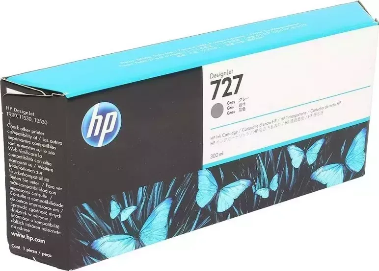 Расходный материал для печати HP F9J80A (727) серый