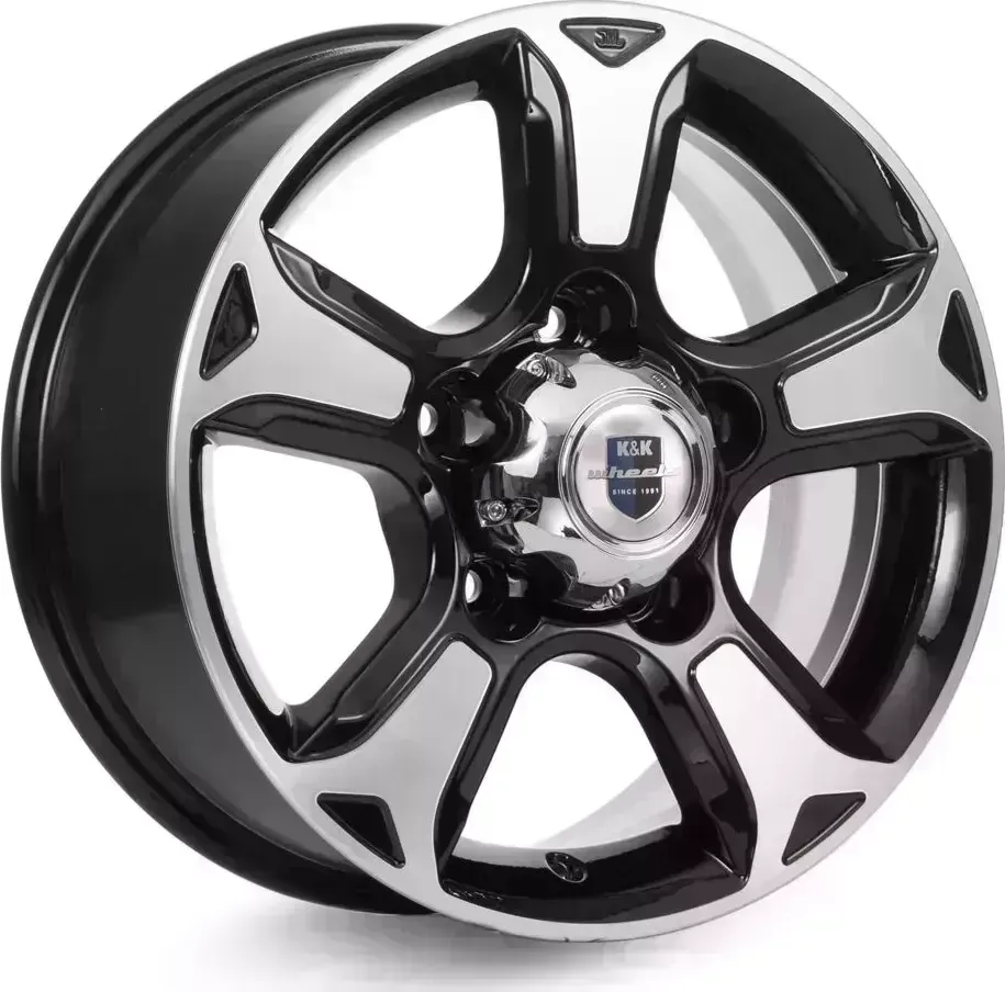 Диск автомобильный КиК Атлант (КС757)7,0\R16 5*139,7 ET35d108,5Алмаз черный[] 7,0//R16