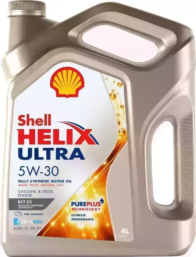 Масло синтетическое SHELL Helix Ultra ECT5W30CF;SNC35л (акция 4л+1л) //R //R
