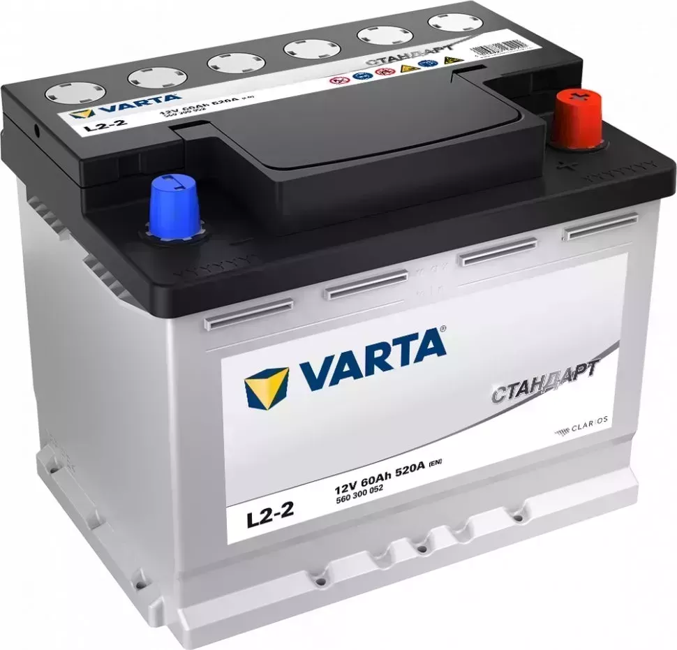 Аккумулятор автомобильный А\VARTA VARTAStandart60Ah520 En (обр)L2-2 242х175х190 Прочее En //R