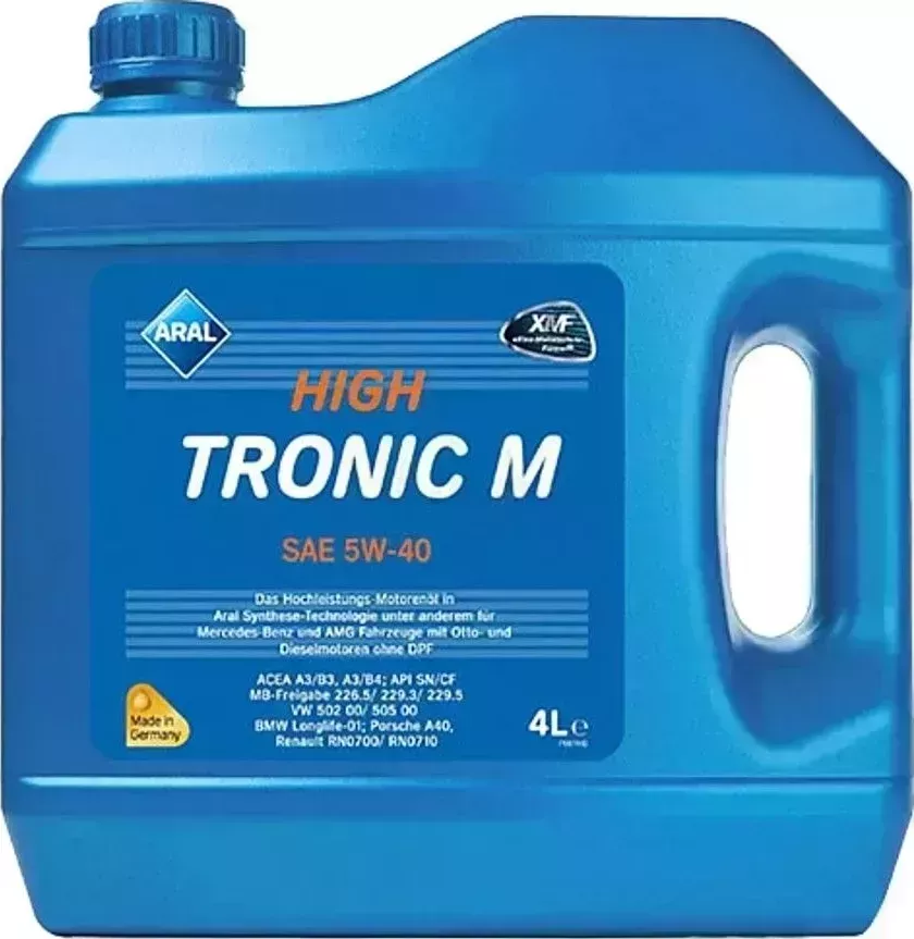 Масло синтетическое ARAL High Tronic M5W40SN/CFA3;B3;B4синт.4л (21404) //R