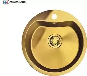 Мойка кухонная OMOIKIRI Saroma 51-1-AB, 510х510, античная латунь (4993048)