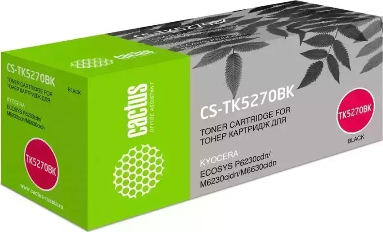 Картридж CACTUS Расходный материал для печати CS-TK5270BK черный ( )