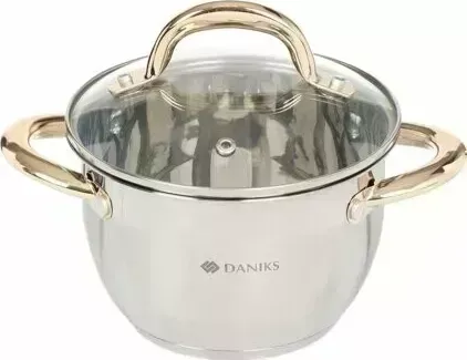 Кастрюля DANIKS Мадрид Gold SD-322G 4.7л