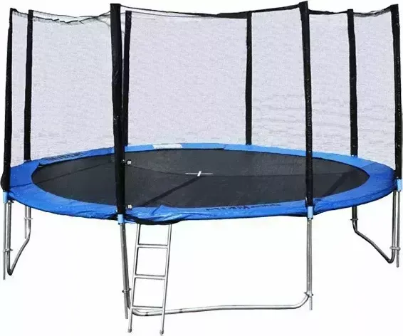 Батут Driada Fitness Company DFC 12FT TR+E с защитной сетью DFC TRAMPOLINE FITNESS 366 см