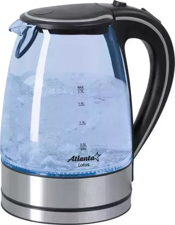 Чайник ATLANTA ATH-691 стекло серый