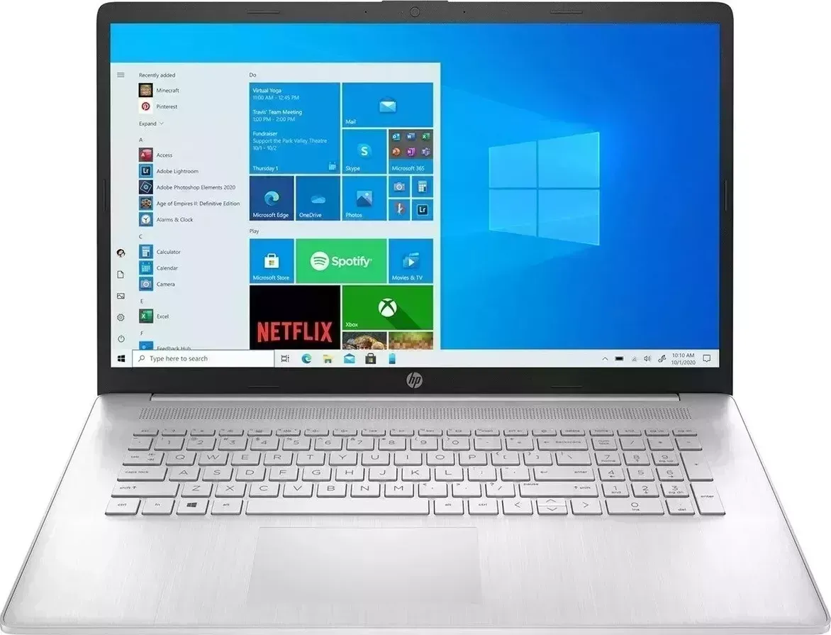 Ноутбук HP 17-cp0094ur Win 10 Home silver (4E2G7EA)