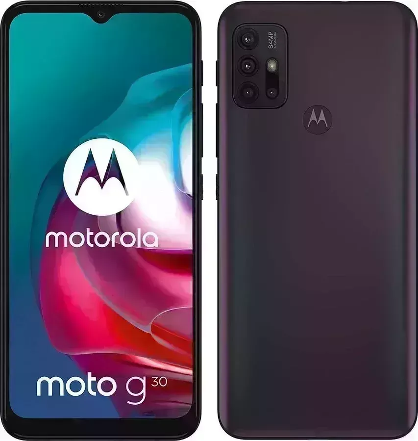 Смартфон MOTOROLA G30 6/128Gb темно-фиолетовый (XT2129-2)