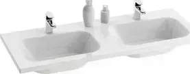 Раковина RAVAK Chrome 120 двойная, со скрытым переливом (XJG01212000)