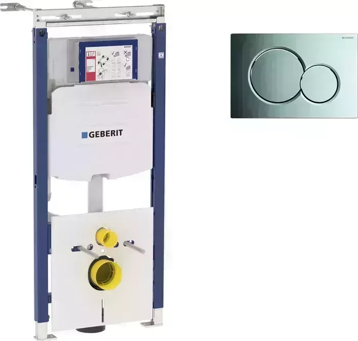 Инсталляция для унитаза Geberit Duofix Sigma01 с клавишей хром (111.362.00.5, 115.770.21.5)
