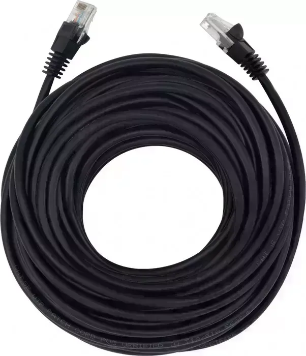 Кабель Патч-корд Buro UTP 4 пары cat5E CCA molded 20м черный RJ-45 (m)-RJ-45 (m)