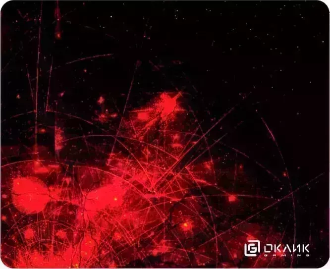 Коврик для мыши Oklick OK-F0252 рисунок/красные частицы 250x200x3 мм