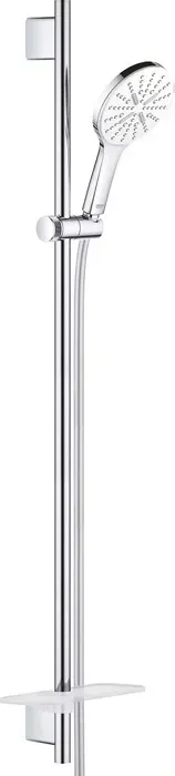 Душевой гарнитур Grohe Rainshower SmartActive с полочкой, 90 см, белая луна (26578LS0)