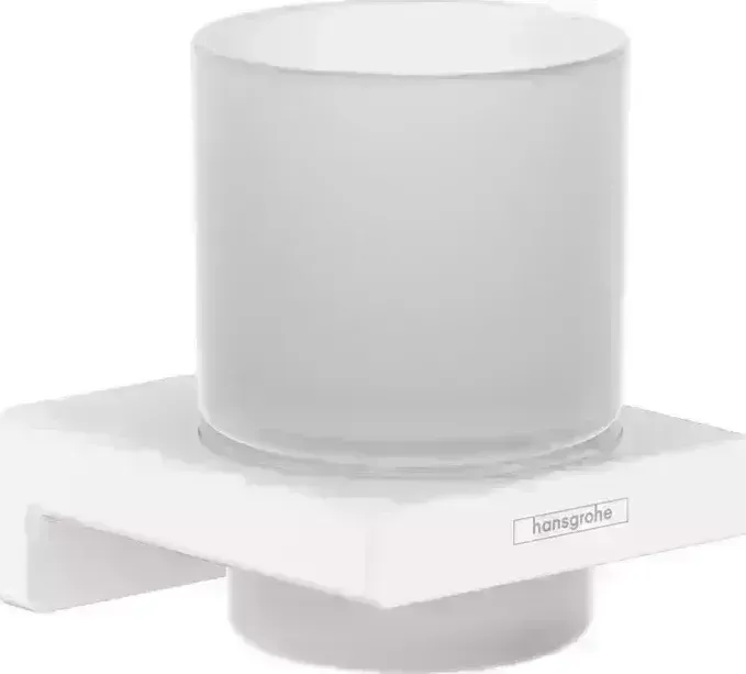 Стакан Hansgrohe с держателем AddStoris белый матовый (41749700)
