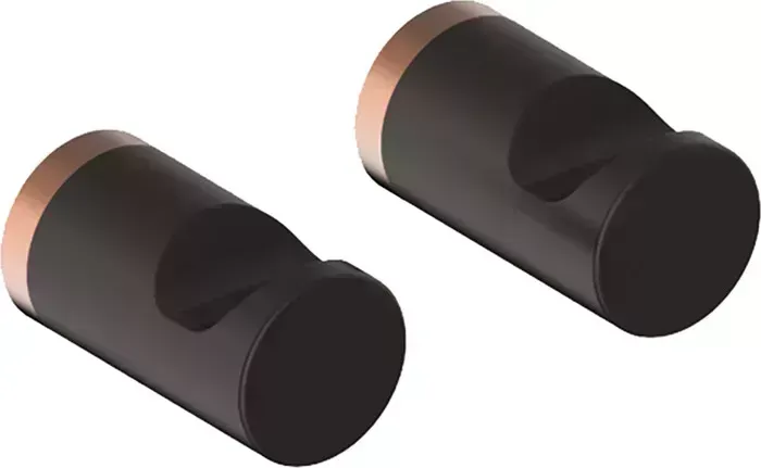 Комплект IDDIS крючков Petite 2 шт, черный матовый с розовым золотом (PET2SR1i41)