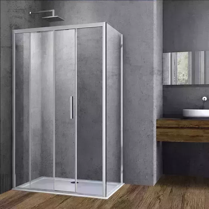 Душевой уголок Vincea Soft VSR-3SO 130х90 с поддоном, прозрачный, хром