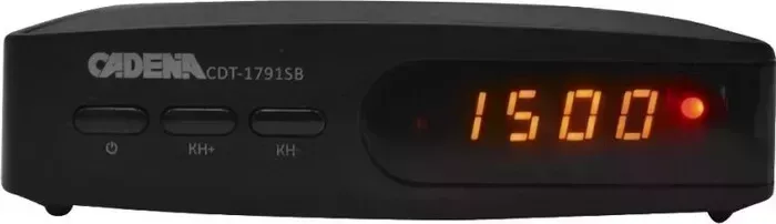 Ресивер цифровой Cadena DVB-T2 CDT-1791SB черный