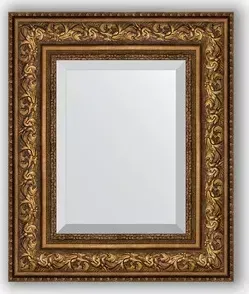 Зеркало Evoform с фацетом в багетной раме Exclusive 50x60 см, виньетка состаренная бронза 109 мм (BY 3375)