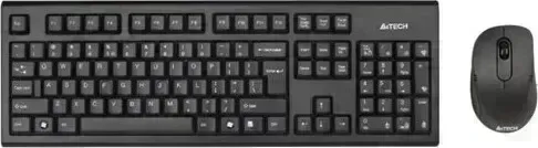 Комплект A4TECH и мышь 7100N клав-черный мышь-черный USB беспроводная