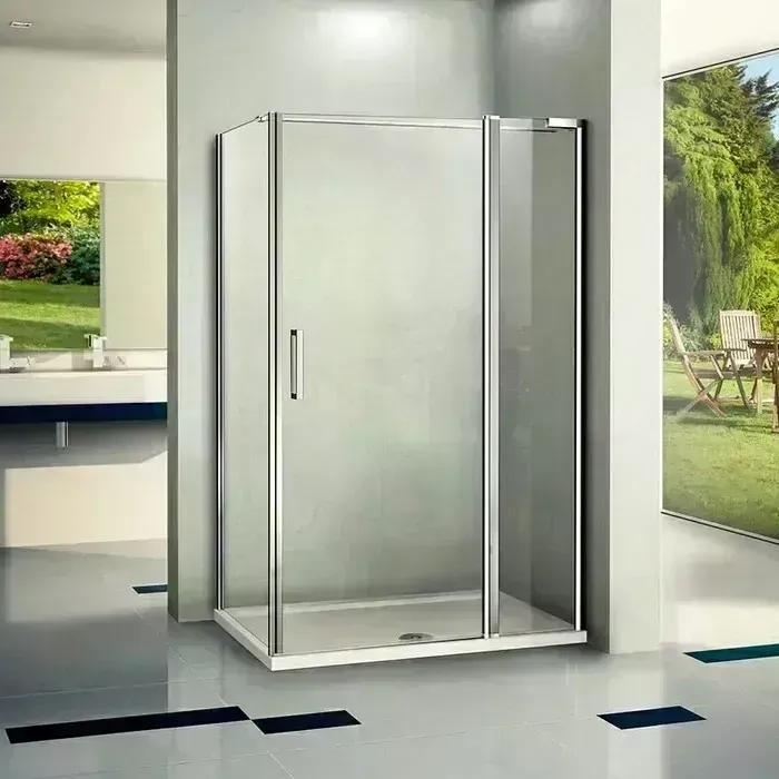 Душевой уголок Good Door Pandora WTW+SP 140x80 с поддоном, прозрачный, хром