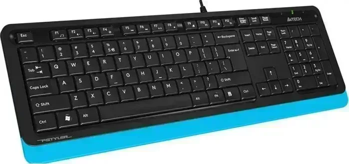 Клавиатура A4TECH Fstyler FK10 черный/синий USB