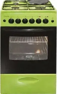 Плита газовая ЛЫСЬВА ЭГ 1/3г01 МС-2у зеленый (стеклянная крышка)