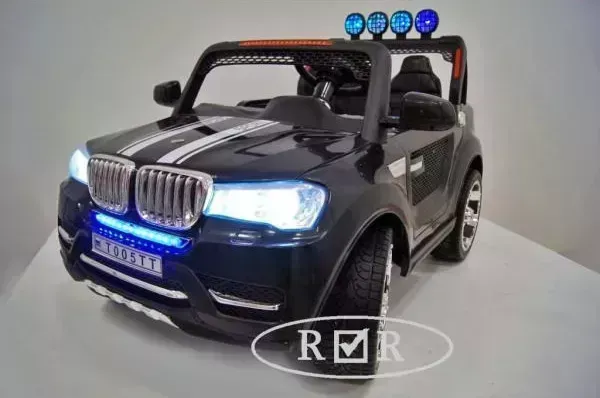 Электромобиль RIVERTOYS BMW 4х4 T005TT черный