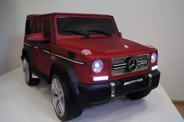 Электромобиль RIVERTOYS MERCEDES-BENZ-G65-AMG вишневый-матовый