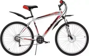 Велосипед CHALLENGER Agent 26 D серебристо-красный 18"
