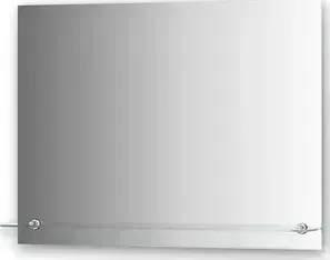 Зеркало Evoform Attractive 80х60 см, с фацетом 5 мм и полочкой 80 см (BY 0516)
