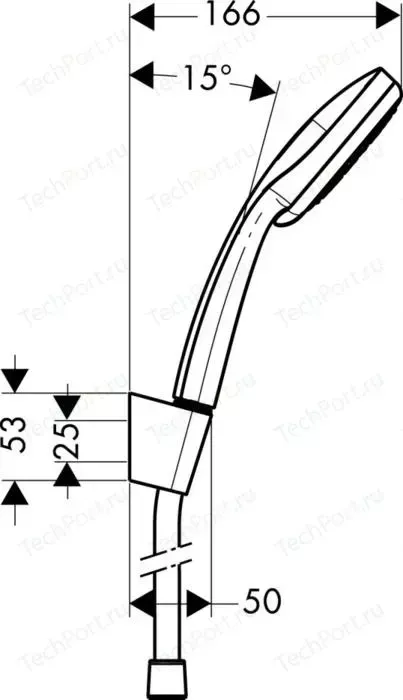 Фото №0 Душевой набор Hansgrohe Croma 100 Multi 3 режима (27593000)
