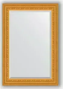 Зеркало Evoform с фацетом в багетной раме Exclusive 65x95 см, сусальное золото 80 мм (BY 1274)