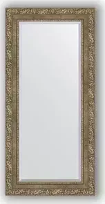 Зеркало Evoform с фацетом в багетной раме Exclusive 55x115 см, виньетка античная латунь 85 мм (BY 3489)