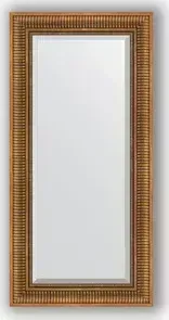Зеркало Evoform с фацетом в багетной раме Exclusive 57x117 см, бронзовый акведук 93 мм (BY 3492)