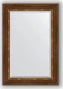 Зеркало Evoform с фацетом в багетной раме Exclusive 66x96 см, римская бронза 88 мм (BY 3439)