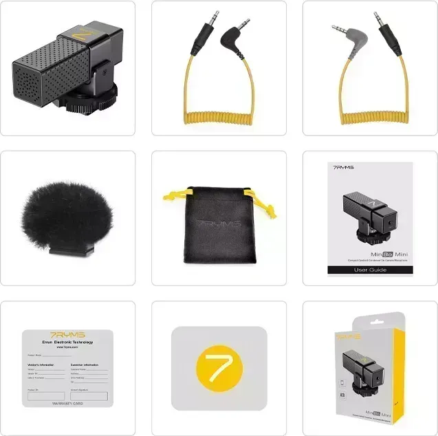 Микрофон 7Ryms накамерный MinBo Mini