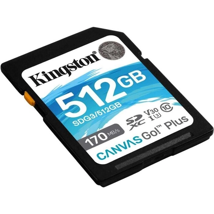 Фото №0 Флеш карта KINGSTON SDXC 512Gb Class10 SDG3/512GB Canvas Go! Plus w/o adapter (SDG3/512GB)